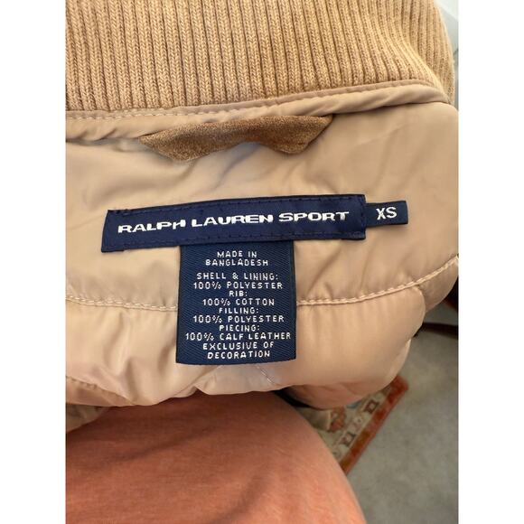 Ralph Lauren Sport Vest Brown Country Riders Jockey Club Challenge Crest Sz XS - Picture 9 of 16